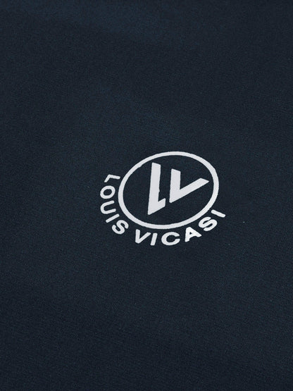 Louis Vicaci 4 Side Lycra Summer T Shirt For Men-Prussian Blue-BE1050/BR13283