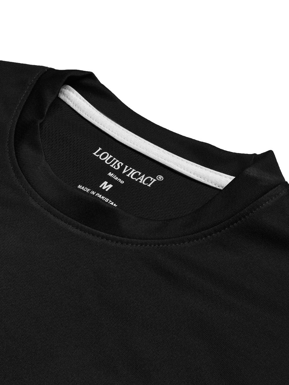 Louis Vicaci Summer Active Wear Tracksuit For Men-Black-SP1708/RT2415