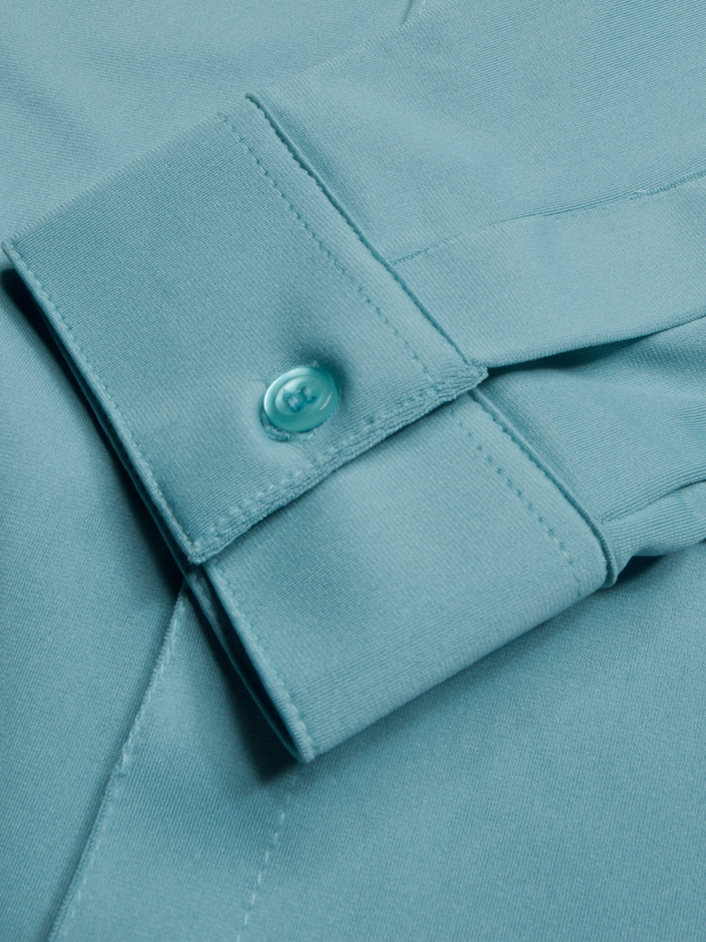 Louis Vicaci Super Stretchy Slim Fit Long Sleeve Summer Formal Casual Shirt For Men-Cyan-BE1109/BR13347