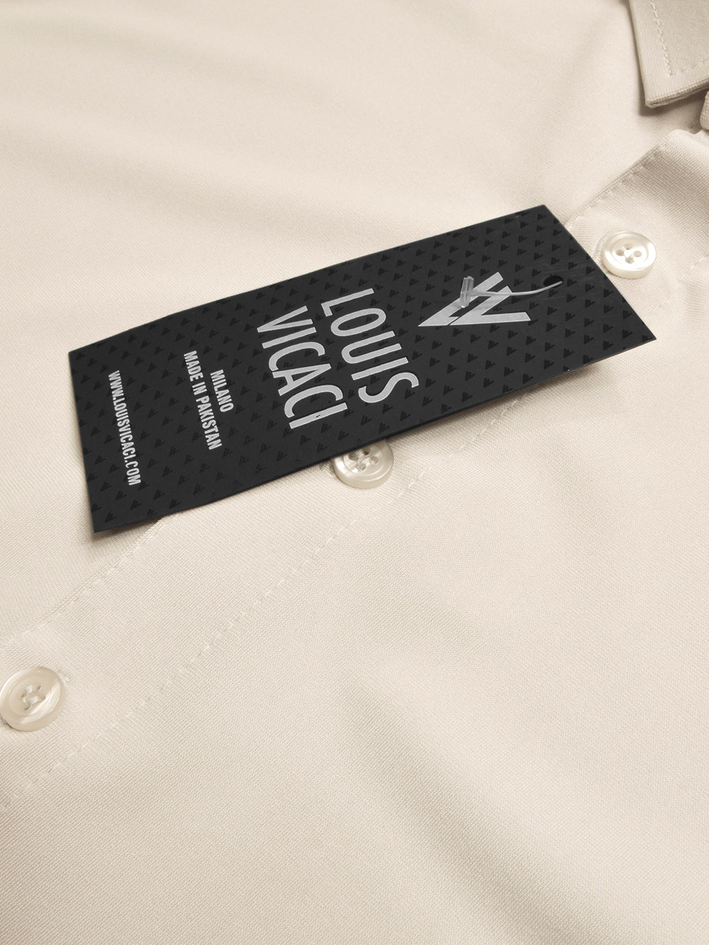 Louis Vicaci Super Stretchy Slim Fit Long Sleeve Summer Formal Casual Shirt For Men-Skin-BE1146/BR13389