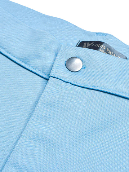 Louis Vicaci Interlock Stretchy Slim Fit Pent For Men-Sky Blue-BE1022/BR13257
