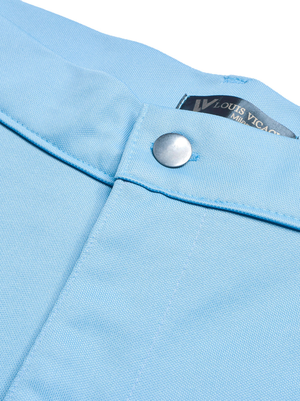 Louis Vicaci Interlock Stretchy Slim Fit Pent For Men-Sky Blue-BR13257