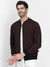 Louis Vicaci Zipper Mock Neck Jacket For Men-Dark Brown-BE2982/BR14782