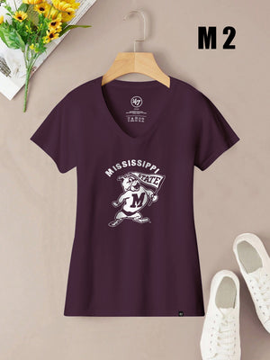 47 Summer V Neck T Shirt For Women-BE1715