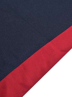 MPS Cloke Sleeveless Active Wear T Shirt For Men-Navy & Red-BE1356