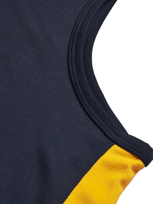 MPS Cloke Sleeveless Active Wear T Shirt For Men-Navy & Yellow-BE1355/BR13597