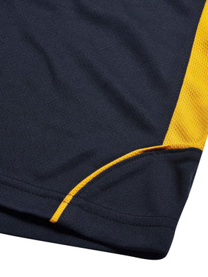 MPS Cloke Sleeveless Active Wear T Shirt For Men-Navy & Yellow-BE1355/BR13597