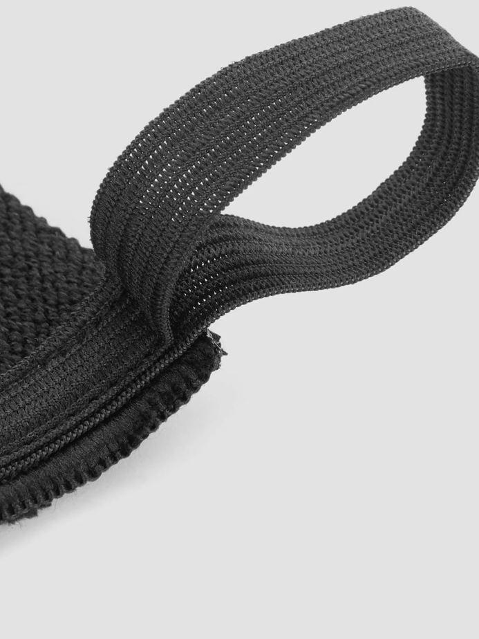 MYPROTEIN Weight Lifting Wrist Band Pair-Black-LV542