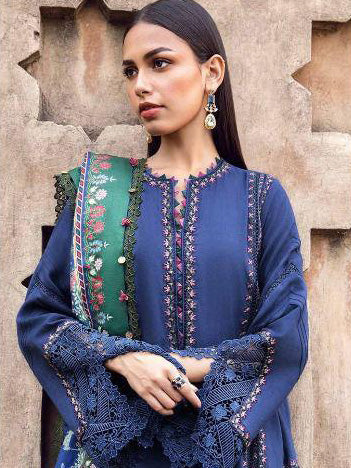 Maria B. Embroidered Lawn Unstitched 3 Pcs Suit For Women-BE3162/BR15062