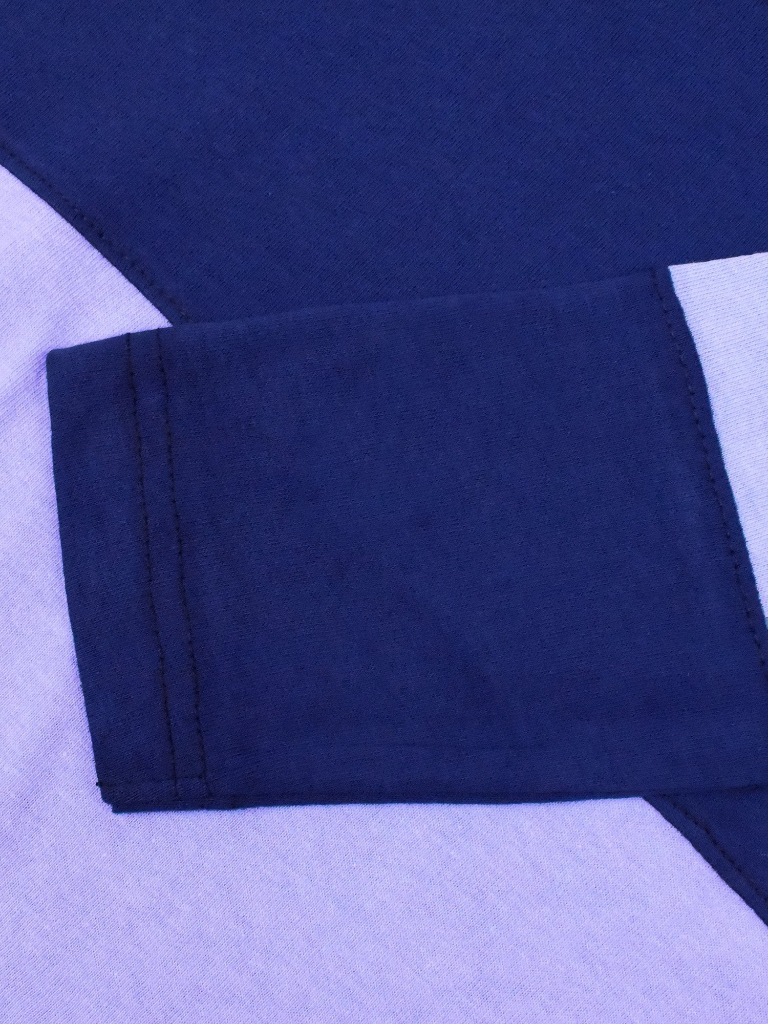 Louis Vicaci Long Sleeve Polo For Men-Light Blue with Royal-BR889