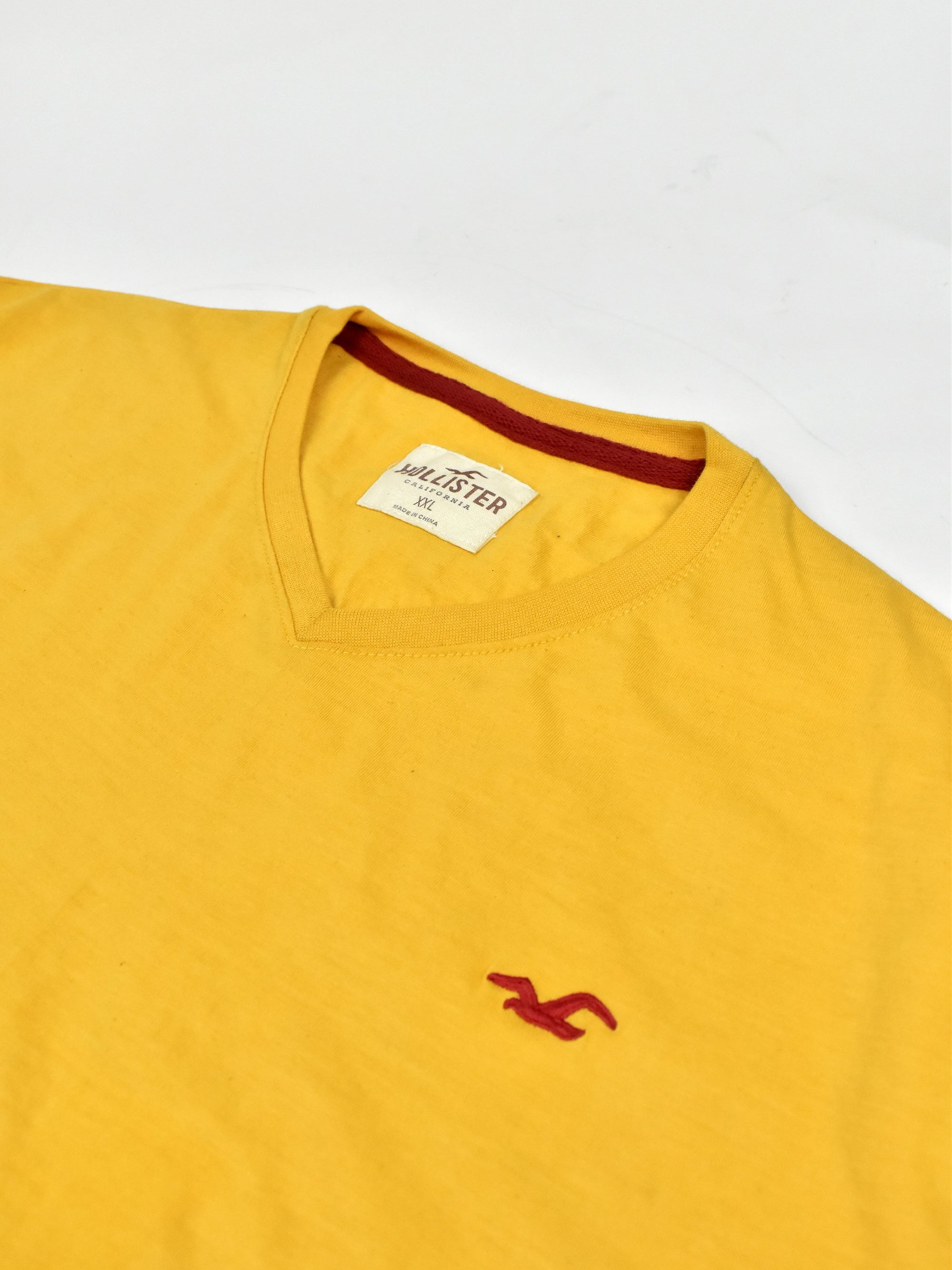 HST Single Jersey V Neck Tee Shirt For Men-Yellow-SP1902