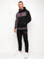 Adidas Pullover Tracksuit For Men-Black with Dark Tea Pink-SP1227/RT2306