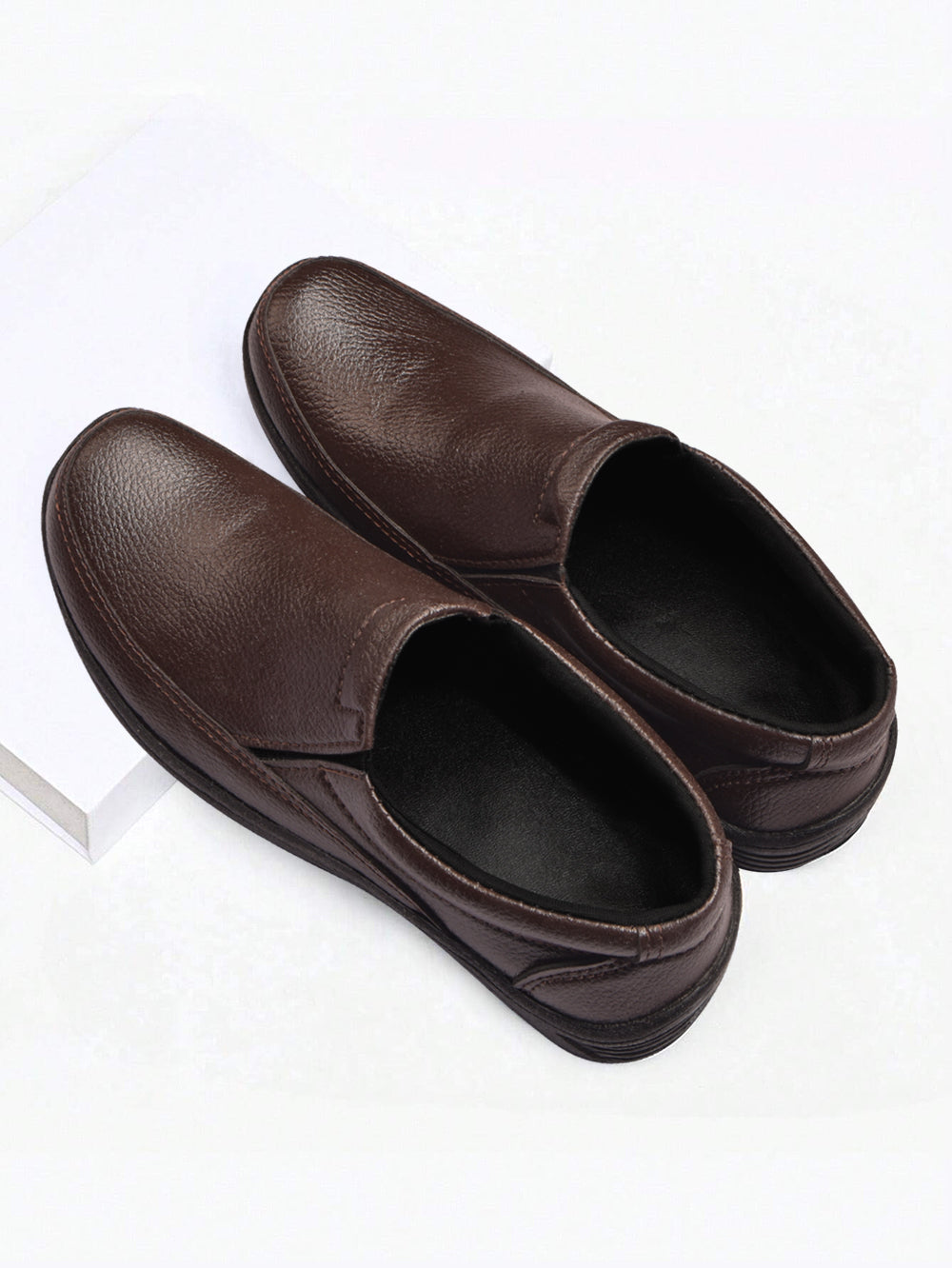 Men's Digger Shoes-Brown-BE1162/BR13411