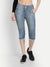 Mexx Jeans Jeans Capri For Ladies-Dark Blue Faded-BR1437