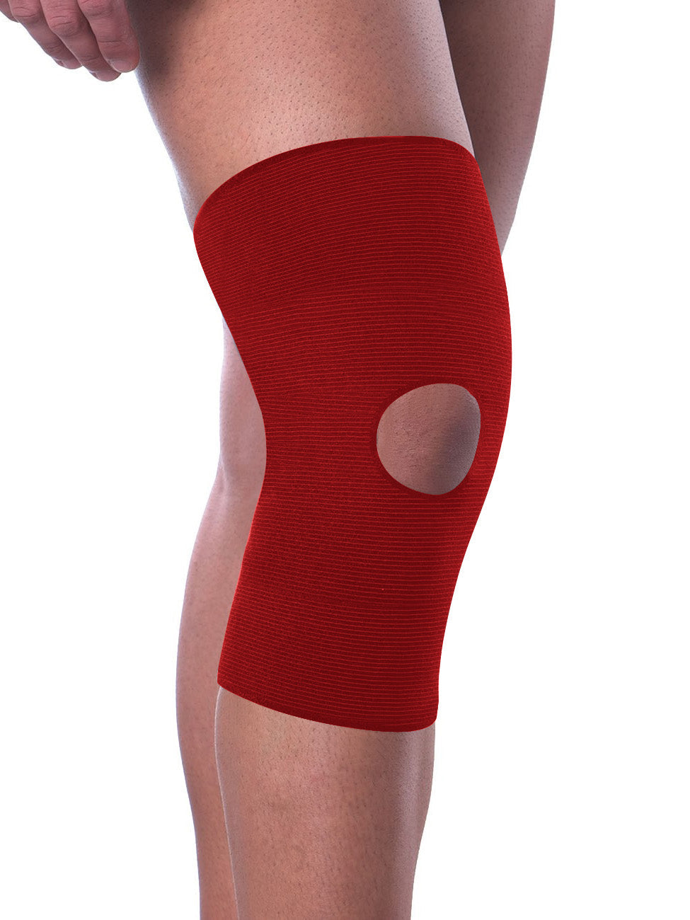 Mikasa Elastic Hole Knee Pads-Red-LV427