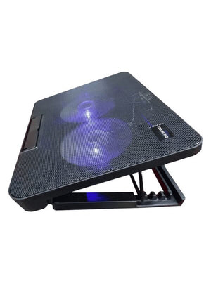 Speed-X N99 2 Fan Cooling PAD With Two USB and Light-BE2246/BR14383