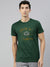 NFL Crew Neck Half Sleeve Tee Shirt For Men-Green with Print-BE1077/BR13314