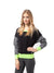 NK Fleece Sweatshirt For Ladies-Black & Green-BE183/BR988