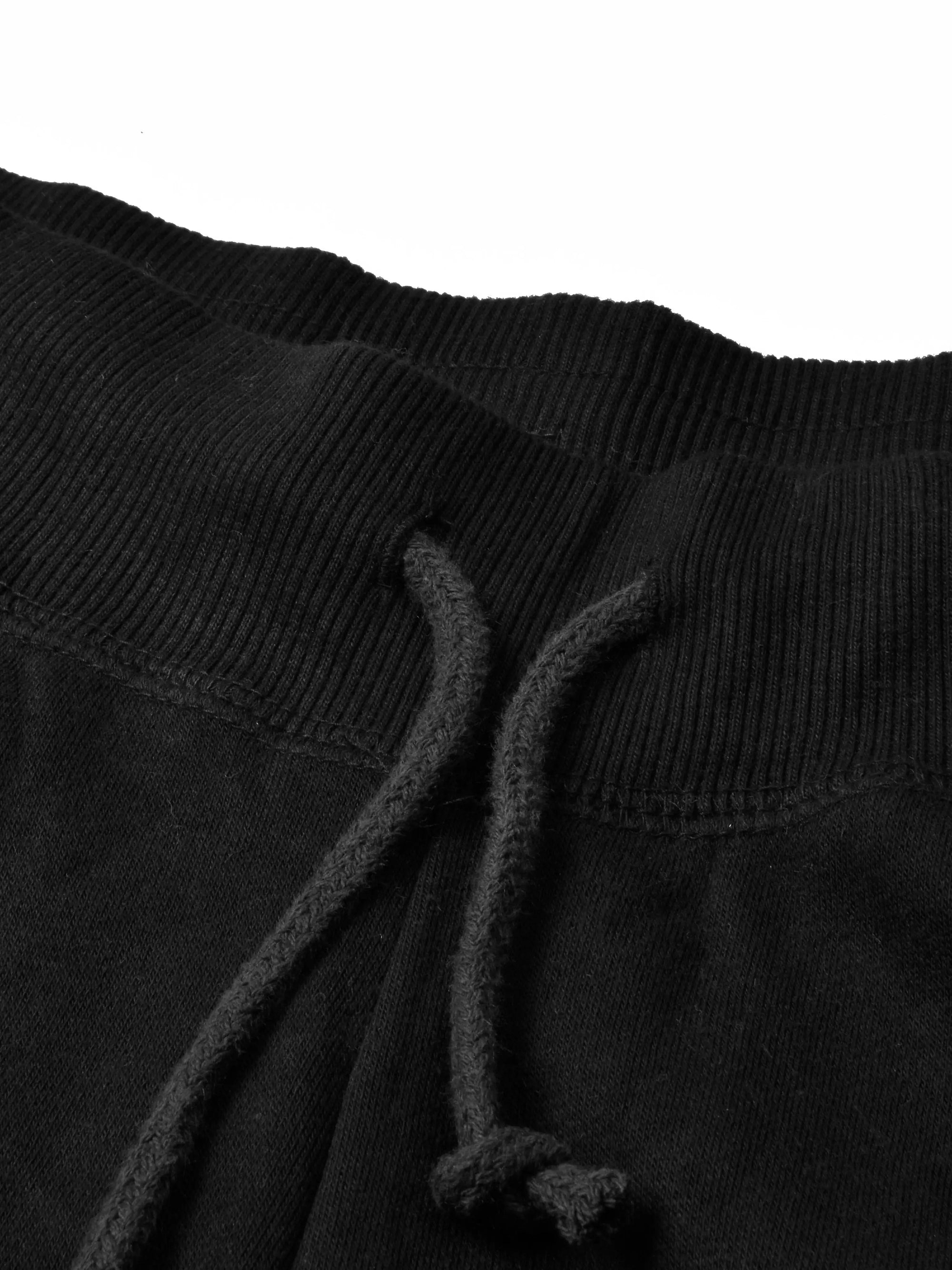 NK Fleece Gathering Bottom Trouser For Men-Black-SP979