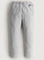 NK Terry Fleece Regular Fit Trouser For Men-Grey Melange-SP530/RT2146