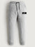 NK Terry Fleece Slim Fit Without Pockets Trouser For Men-Grey Melange-SP969