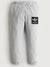 Adidas Fleece Gathering Bottom Trouser For Men-Grey Melange-SP681