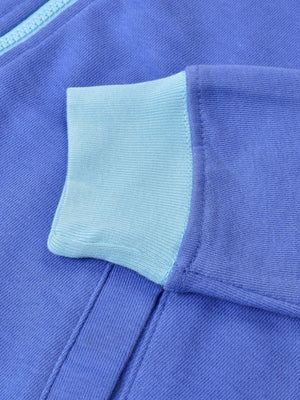 NK Terry Fleece Zipper Baseball Jacket For Men-Blue Sky-SP50