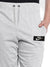 NK Fleece 3 Quarter Short For Men-Grey Melange-BE2805