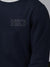 NK Fleece Funky Style Sweatshirt For Men-Navy with Grey-BE2370