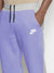 NK Fleece Jogger Sweatpant For Men-Light Purple with Grey Melange Panel-BE2604