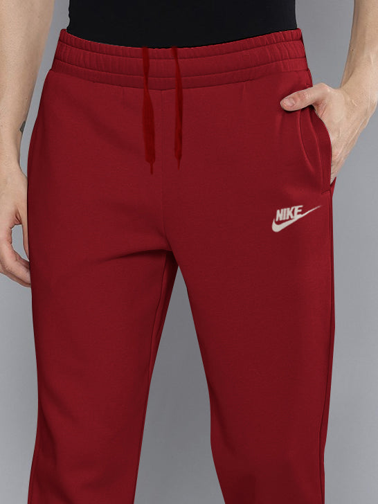 NK Fleece Jogger Sweatpant For Men-Red-BE2695