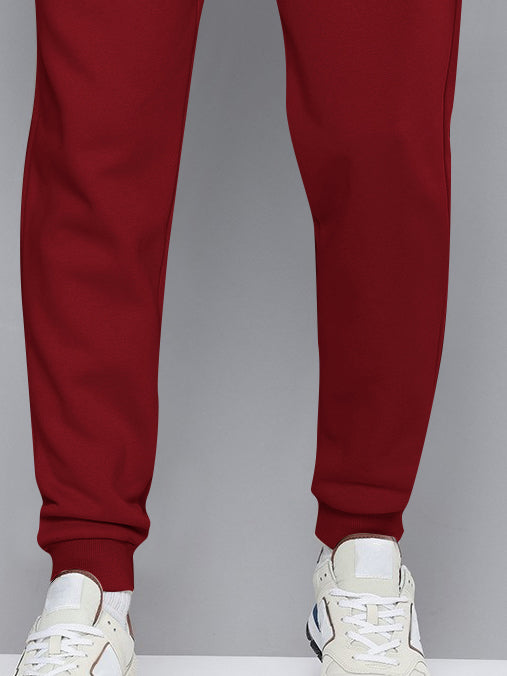 NK Fleece Jogger Sweatpant For Men-Red-BE2695