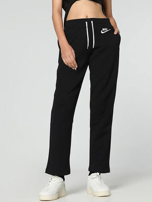 NK Fleece Regular Fit Trouser For Ladies-Black-BE2794