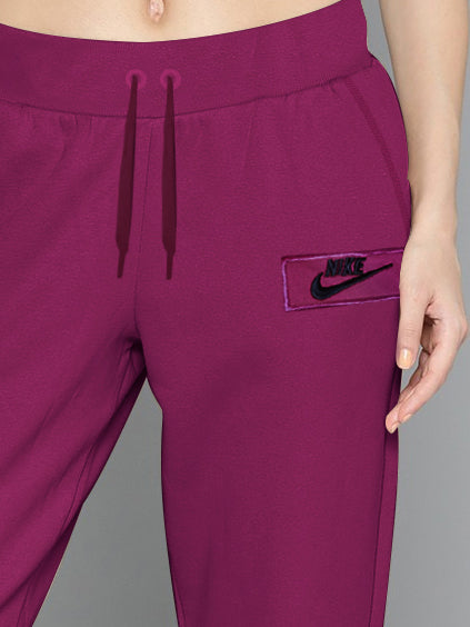 NK Fleece Slim Fit Trouser For Ladies-Magenta-BE2801