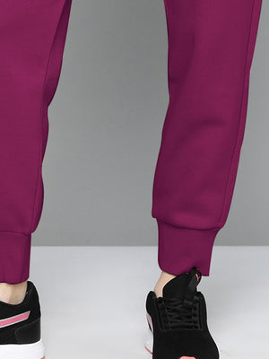 NK Fleece Slim Fit Trouser For Ladies-Magenta-BE2801