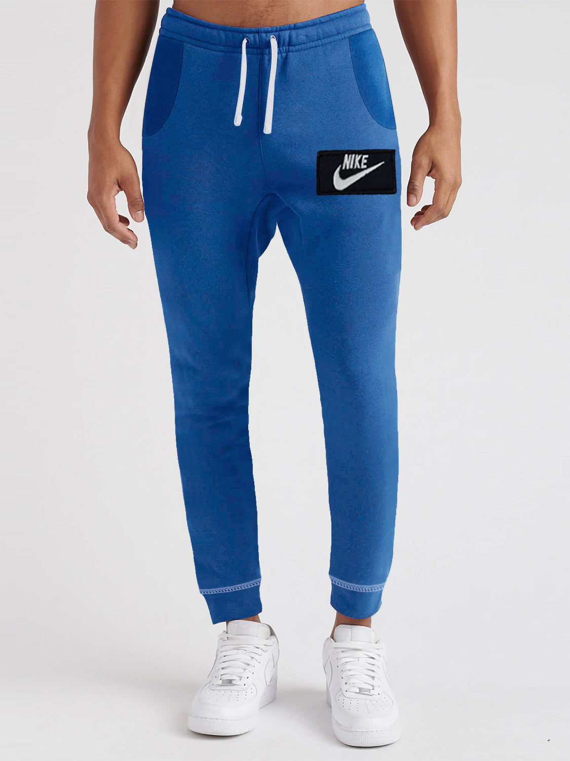 NK Fleece Slim Fit Trouser For Men-Blue-BE2208