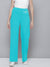 NK Fleece Straight Fit Trouser For Ladies-Sky Blue-BE2194