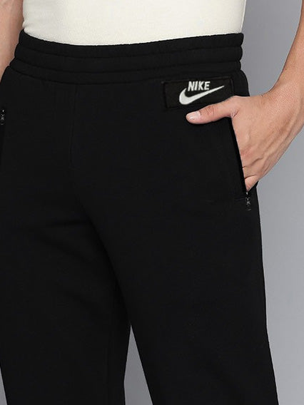 NK Slim Fit Fleece Sweatpant For Men-Black-BE2787