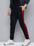 NK Terry Fleece Jogger Sweatpant For Men-Dark Navy with Red Panel-BE2660