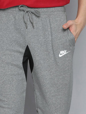 NK Terry Fleece Jogger Sweatpant For Men-Grey Melange-BE2679