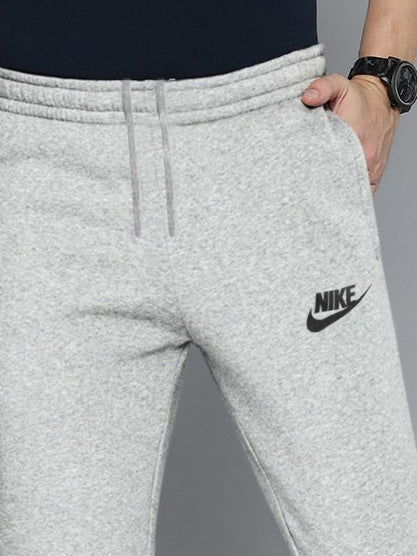 NK Terry Fleece Jogger Sweatpant For Men-Light Grey Melange-BE2600