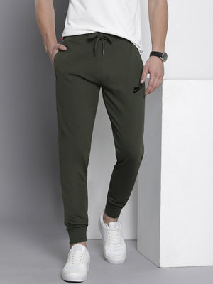 NK Terry Fleece Jogger Sweatpant For Men-Olive Green-BE2693