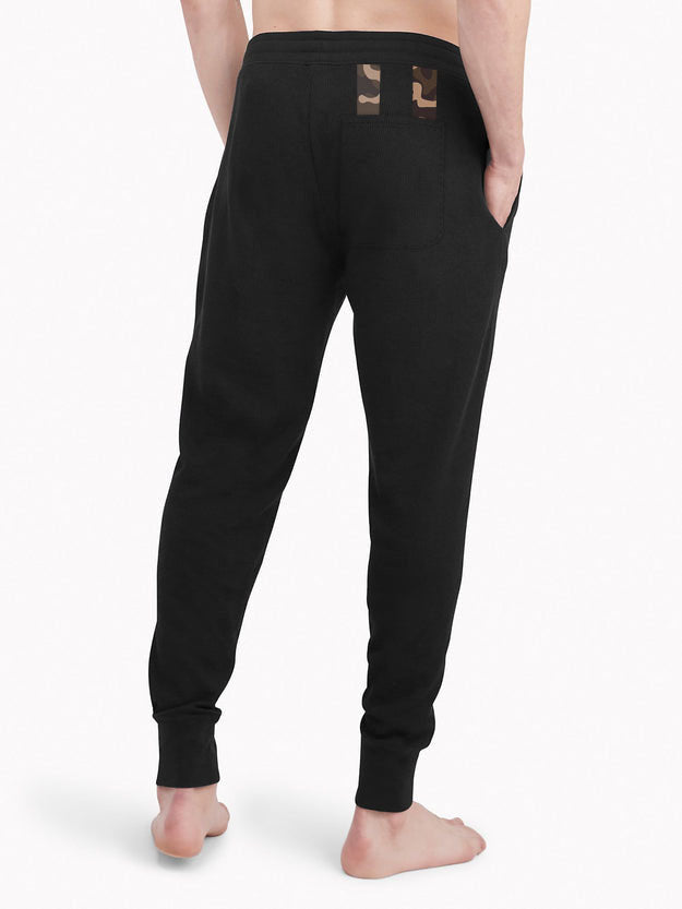 NK Terry Fleece Slim Fit Jogger Trouser For Men-Black-BE2181