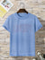 NXT Burnout Faded Tee Shirt For Men-Sky Melange-BE1756