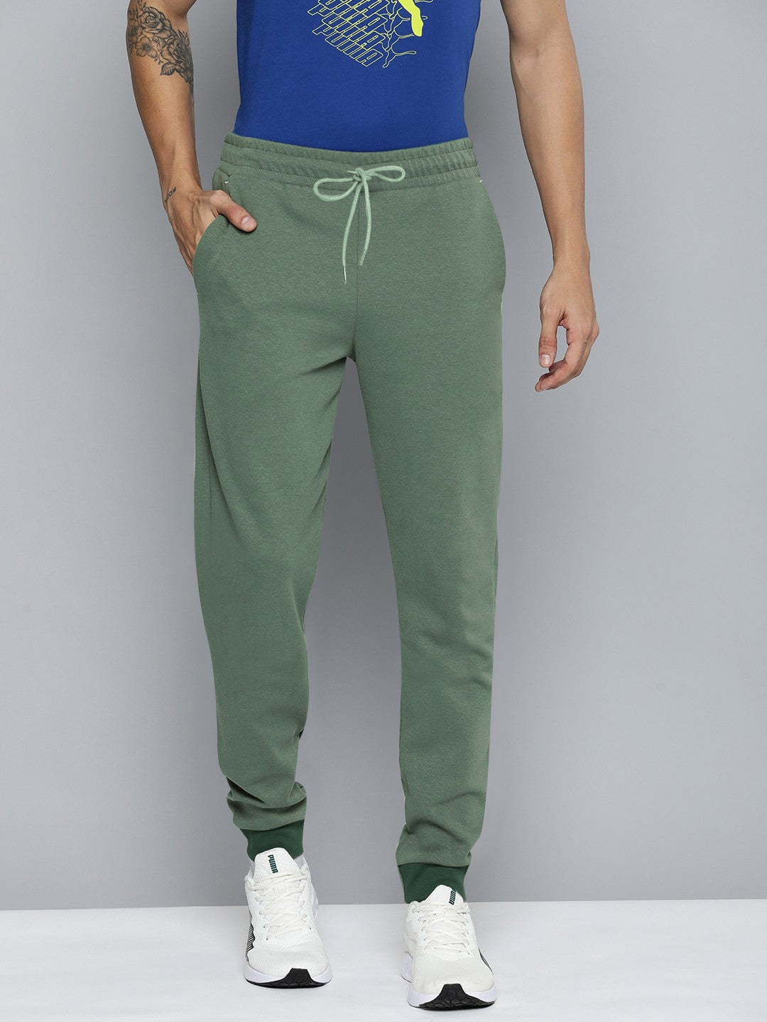 NXT Fleece Jogger Sweatpant For Men-Green-BE2637/BR14551