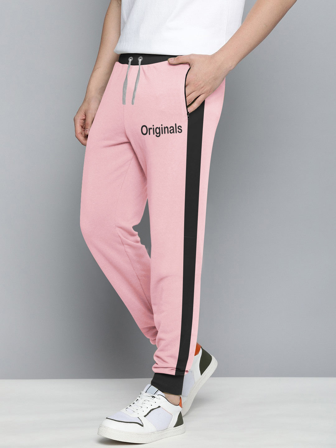 NXT Fleece Jogger Sweatpant For Men-Light Pink-BE2696