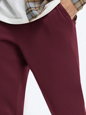 NXT Fleece Jogger Sweatpant For Men-Maroon-BE2582