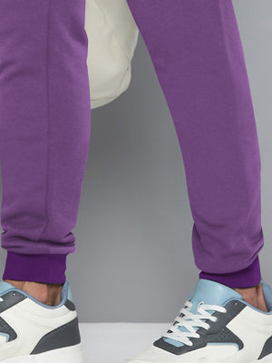 NXT Fleece Jogger Sweatpant For Men-Purple-BE2627