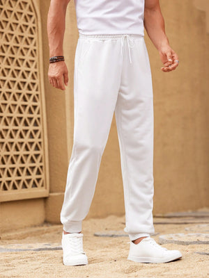 NXT Fleece Jogger Sweatpant For Men-White-BE2622/BR14542