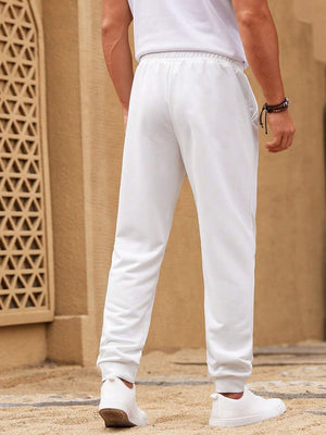 NXT Fleece Jogger Sweatpant For Men-White-BE2622/BR14542